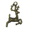 Alloy Snowman Christmas Tree Deer Snowflake Pendant Accessories Diy Earrings Electroplated Natural And Cartoon Style