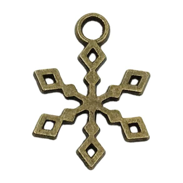 Alloy Snowman Christmas Tree Deer Snowflake Pendant Accessories Diy Earrings Electroplated Natural And Cartoon Style