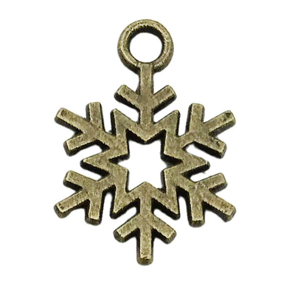 Alloy Snowman Christmas Tree Deer Snowflake Pendant Accessories Diy Earrings Electroplated Natural And Cartoon Style