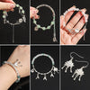 Alloy Spacer Butterfly Pendant Half Bracelet Diy Jewelry Material Silver Retro Accessories