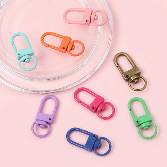 Alloy Spray Paint Handmade Key Chain Door Buckle Mask Chain Pendant Bag Decoration Accessories