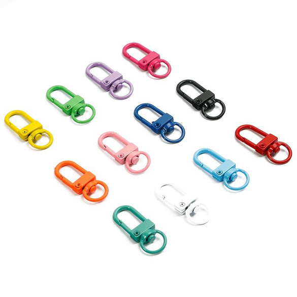 Alloy Spray Paint Handmade Key Chain Door Buckle Mask Chain Pendant Bag Decoration Accessories