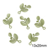 Alloy Spray Paint Leaf Series Jewelry Accessories For Diy Handmade Necklaces Bracelets Earrings