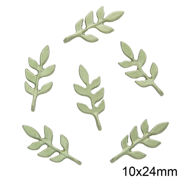 Alloy Spray Paint Leaf Series Jewelry Accessories For Diy Handmade Necklaces Bracelets Earrings