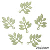 Alloy Spray Paint Leaf Series Jewelry Accessories For Diy Handmade Necklaces Bracelets Earrings