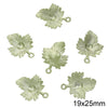 Alloy Spray Paint Leaf Series Jewelry Accessories For Diy Handmade Necklaces Bracelets Earrings
