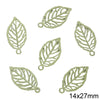 Alloy Spray Paint Leaf Series Jewelry Accessories For Diy Handmade Necklaces Bracelets Earrings
