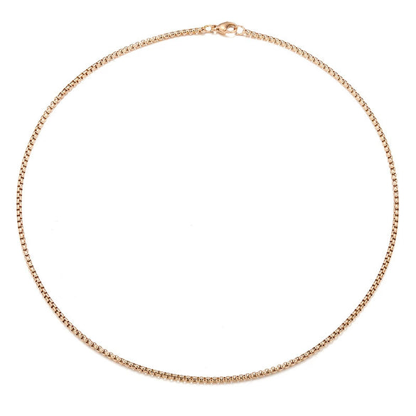 Alloy Stainless Steel Titanium Steel Electroplated Retro Simple Versatile Necklace For Women