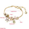 Alloy Stainless Steel Unisex Butterfly Crystal Fashion Bracelet With Electroplating