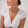 Alloy Star Pattern Clavicle Chain Necklace With Electroplating