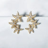 Alloy Starfish Diamond Earrings Trendy Jewelry For Women