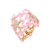 Alloy Starfish Spring Bracelet Geometric Diamond Design Irregular Coral Hollow