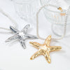 Alloy Starfish Women's Necklace With Geometric Style And Electroplating Treatment