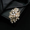 Alloy Starshaped Electroplated Women's Brooch Fashionable And Creative Pearl Design