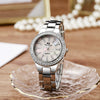 Alloy Steel Quartz Watch Casual Style Round Dial For Women