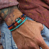 Alloy Stone Geometric Handmade Beaded Bracelet Unisex Retro Bohemian Style