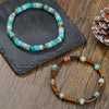 Alloy Stone Geometric Handmade Beaded Bracelet Unisex Retro Bohemian Style