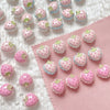 Alloy Strawberry Beads Electroplated Handpainted Diy Beading Material For Bracelet And Necklace