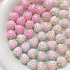 Alloy Strawberry Beads Electroplated Handpainted Diy Beading Material For Bracelet And Necklace