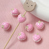 Alloy Strawberry Beads Electroplated Handpainted Diy Beading Material For Bracelet And Necklace