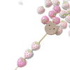 Alloy Strawberry Beads Electroplated Handpainted Diy Beading Material For Bracelet And Necklace