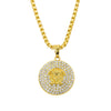 Alloy Street Geometric Diamond Pendant Hiphop Necklace