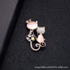 Alloy Swan Brooch With Flower Pattern Electroplated For Women Retro Style Jewelry Accessories