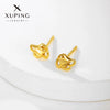Alloy Sweet Style Flower Earrings For Women Electroplated