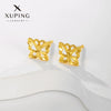 Alloy Sweet Style Flower Earrings For Women Electroplated