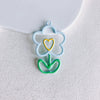 Alloy Sweet Style Macaron Color Flower Earrings And Hair Accessories Diy Handmade Jewelry