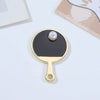 Alloy Table Tennis Racket Diy Jewelry Accessories Dripping Oil Pearl Artificial Hand Rope Pendant Key Pendant