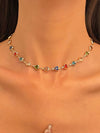 Alloy Tassel Geometric Ushaped Diamond Pendant Necklace For Men And Women