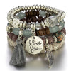 Alloy Tassel Wings Pendant Ladies Bracelet Fashion Style