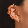 Alloy Thorn Spine Bone Mechanical Style Electroplated Ear Clip For Men And Women