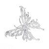 Alloy Three Dimensional Large Butterfly Women's Retro Niche Fashion Exaggerated Temperament Ring With Electroplating