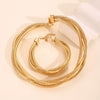 Alloy Threewire Winding Spring Collar Bracelet And Necklace Electroplating Metal Punk Hiphop Unisex