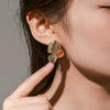 Alloy Titanium Steel Electroplated 14K Gold Inlaid Artificial Gemstone Symmetrical Butterfly Animal Zodiac Elegant Women's Earrings