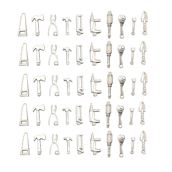 Alloy Tool Shaped Jewelry Accessories Pendant With Electroplating