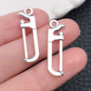 Alloy Tool Shaped Jewelry Accessories Pendant With Electroplating