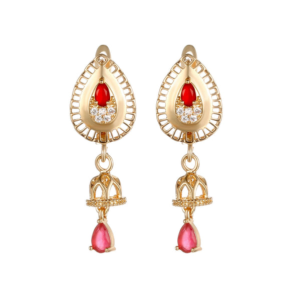 Alloy Tulip Flower Minimalist Women's Earrings Electroplated