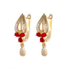 Alloy Tulip Flower Minimalist Women's Earrings Electroplated