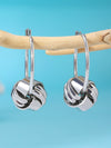 Alloy Twist Geometric Women's Jewelry Set With Electroplating Necklace Earrings Ring