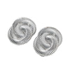 Alloy Twisted Corrugated Geometric Electroplated Ladies Earrings