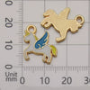 Alloy Unicorn Dripping Oil Diy Handmade Jewelry Accessories Pendant Earrings Necklace Keychain