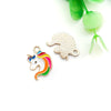Alloy Unicorn Pendant With Oil Drop Design Handmade Jewelry Accessories For Diy Bracelets