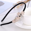Alloy Velvet Rhinestone Headband Bow Handmade Hair Accessories For Women