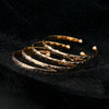 Alloy Vintage Exaggerated Personality Tapping Pattern Love Flower Pattern Horus Eye Opening Bracelet Electroplated