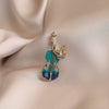 Alloy Violin Shaped Brooch For Women With Electroplating And Minimalist Style