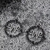 Alloy Wednesday Style Necklace And Earrings With Cross Crown Roman Numerals Pattern And Electroplating