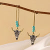 Alloy Western Cowboy Style Jewelry With Bull Head Horseshoe Hat Pattern And Electroplating